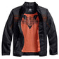Harley-Davidson - Chaqueta de nailon con detalles de malla ligera para hombre, color negro A