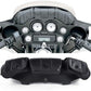 Bolsa para parabrisas de motocicleta de piel sintética con cierres magnéticos compatible con Harley Touring Street Glide Electra Glide