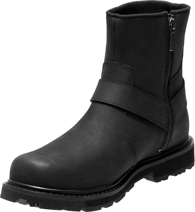 Harley-Davidson Botas de cuero Rambert con arnés casual para motocicleta para hombre