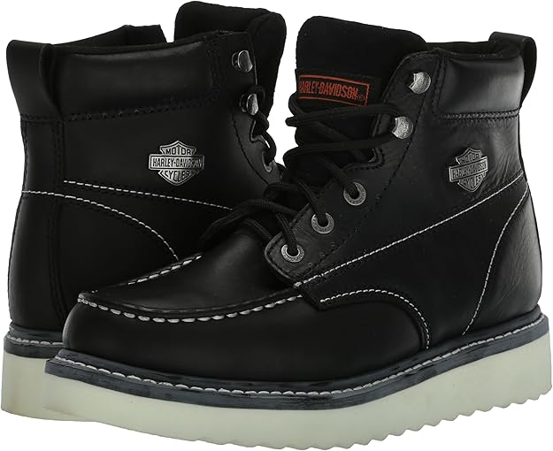 Harley-Davidson Botas de cuña Beau de 7.5 pulgadas para hombre negro