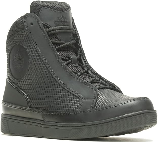 Harley-Davidson Footwear Men's Vardon Sneaker, CUERO NEGRO