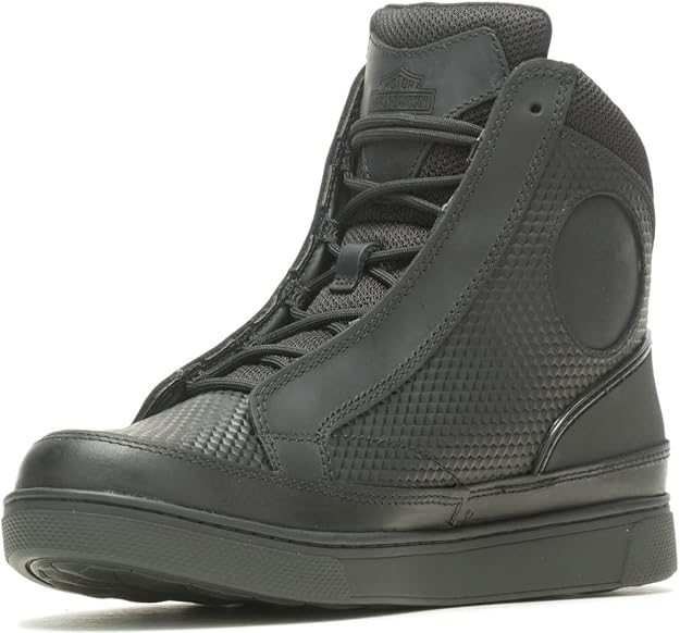 Harley-Davidson Footwear Men's Vardon Sneaker, CUERO NEGRO