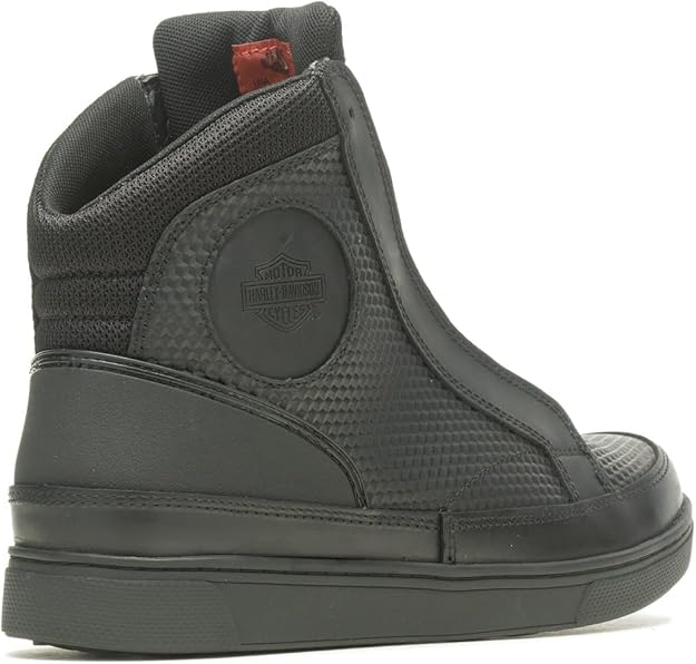 Harley-Davidson Footwear Men's Vardon Sneaker, CUERO NEGRO