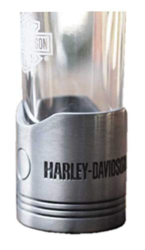 Harley-Davidson Piston Shot Glass Set, Two Hand Blown 2 oz. Glasses HDL-18770