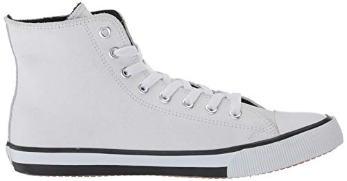 Harley-Davidson Footwear Tenis Baxter para hombre, Negro/Blanco