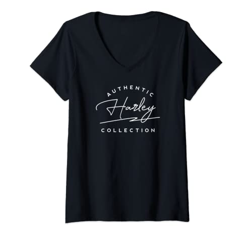 Womens Harley - Classic Vintage Design V-Neck T-Shirt