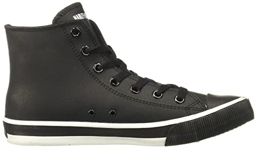 Harley-Davidson Footwear Men's Baxter Sneaker, Black/White, 12