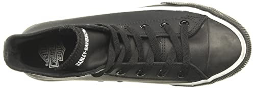 Harley-Davidson Footwear Men's Baxter Sneaker, Black/White, 12