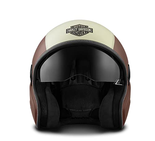 Harley-Davidson Mason's Yard Sun Shield S05 3/4 Helmet with Drop Down Sun Visor - 98177-18VX (Medium)