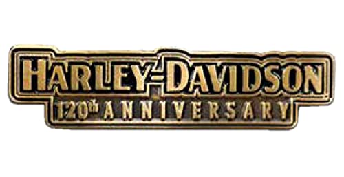 Harley-Davidson 120th Anniversary Celebration H-D Text Metal Pin - 1.5 inch