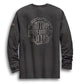 Harley-Davidson® Men's Discharge Print Slim Fit Tee - 99141-19VM (X-Large) Gray