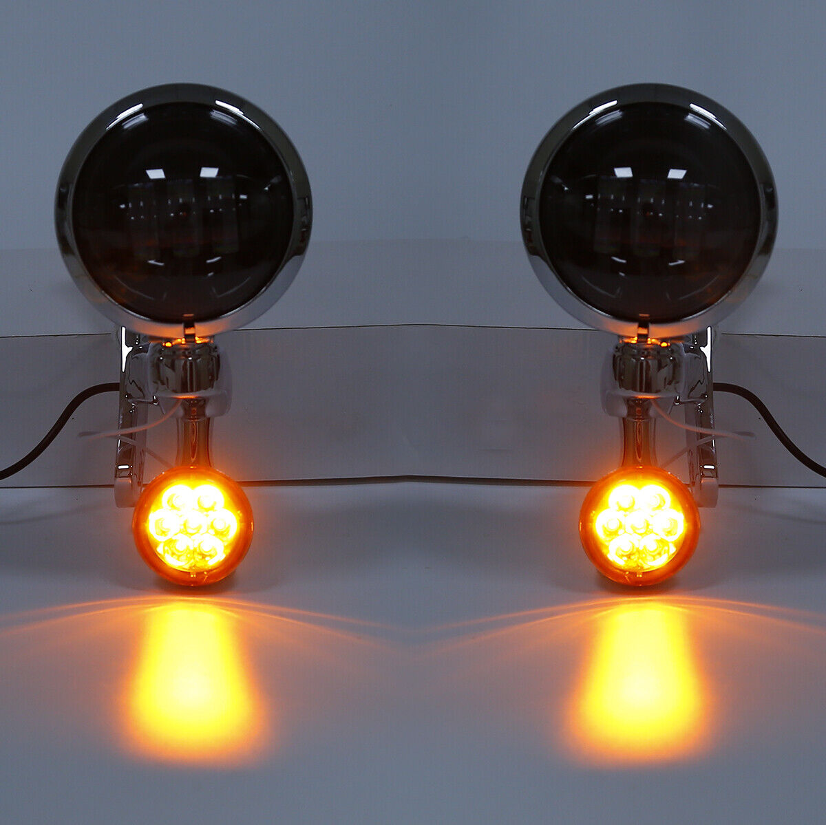 Soporte de luz antiniebla LED auxiliar de 4,5 "para Harley Road Glide 94-22