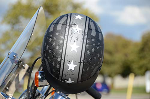 Vega Half Helmet - Rebel Warrior Patriotic Flag