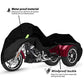 Impermeable para Harley-Davidson y Honda Trike Trike Cover Custom, 210T Tela de tafetán de poliéster Ligero Trike Cover para nieve Lluvia Polvo Protección contra granizo