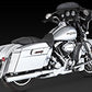 Vance & Hines 16763 Twin Slash 4 Rounds Chrome Slip On Silenciadores para Harley-Davidson Touring 1995-2016 Bikes