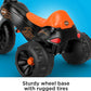 Triciclo Fisher-Price Harley-Davidson con empuñaduras de manillar y área de almacenamiento, neumáticos multiterreno, triciclo resistente