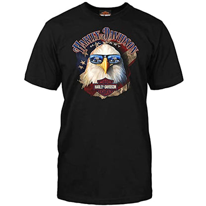 Harley-Davidson Men's T-Shirt - Shady Eagle | Overseas Tour XL Black