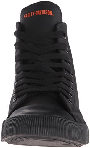 Harley-Davidson Footwear Tenis Baxter para hombre, Negro/Blanco