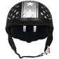 ILM Half Helmet Motorcycle Open Face Sun Visor Quick Release Buckle DOT Approved Cycling Motocross Suits Men Women 205V (L, Patriotic Flag)