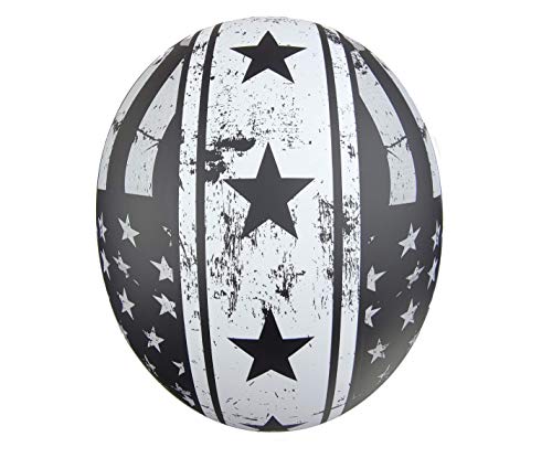 Vega Helmets Warrior Motorcycle Half Helmet with Sunshield for Men & Women, Adjustable Size Dial DOT Half Face Skull Cap for Bike Cruiser Chopper Moped Scooter ATV (Patriotic Flag Graphic, Large)