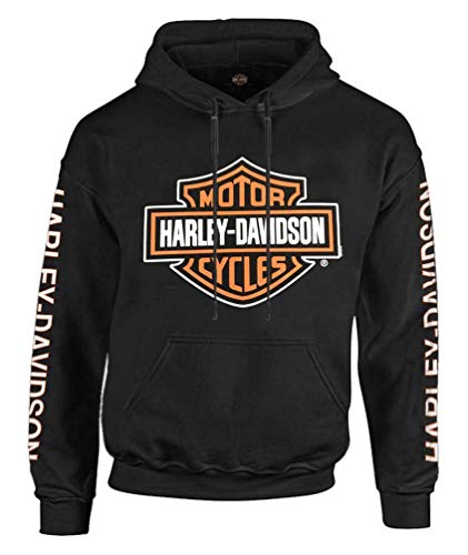 Harley-Davidson Men's Bar & Shield Logo Pullover Hoodie - Black 30297503 (2XL)
