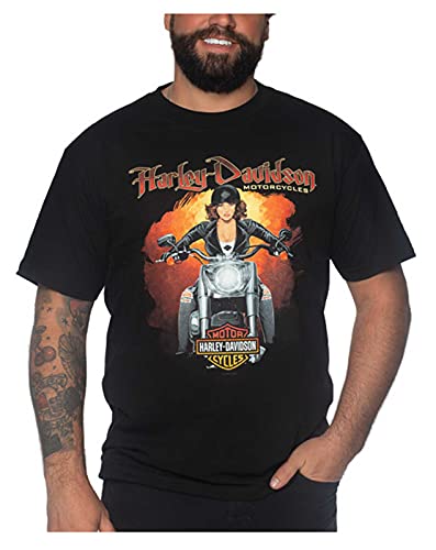 Harley-Davidson Men's Popular Short Sleeve Cotton Crew-Neck T-Shirt, Black (S)