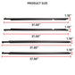 Moldura de cinturón de burlete para ventana compatible con Toyota 4Runner 2010-2021 reemplaza # 75712-35011 75711-35011 75721-35011 75722-35011 (4 piezas) kit de sello de ajuste de fieltro de barrido