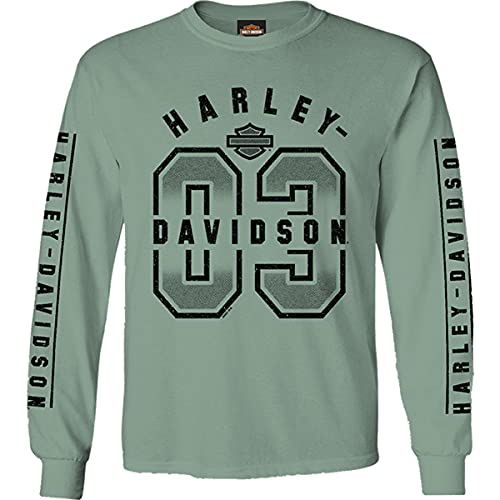 Harley-Davidson Military - Men's Cypress Long-Sleeve Comfort Wash T-Shirt - Al Udeid Air Base | Collegiate 03 2X-Large