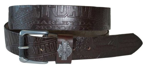 Harley-Davidson Men's Scorching Belt Brown Leather HDMBT10613