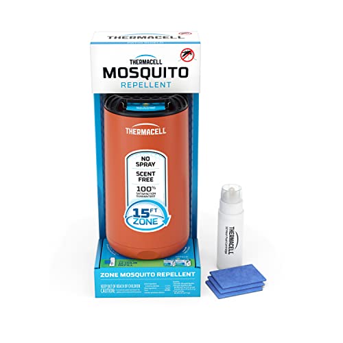 Thermacell Repelente de mosquitos, Canyon, altamente eficaz para patio, sin velas o llamas, sin DEET, sin olor, alternativa al aerosol contra insectos, incluye 12 horas de recarga