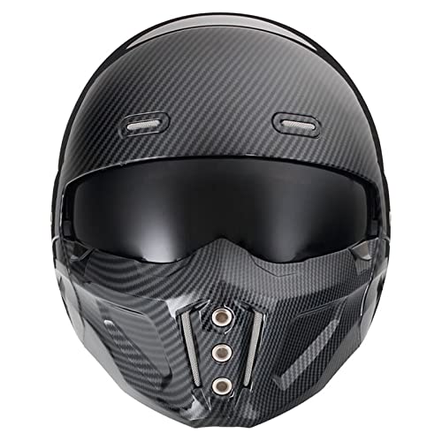  Woljay Full-Face Motorcycle Helmets Racing Off Road Moto Street Bike  Helmet (Red line, S) : Automotive