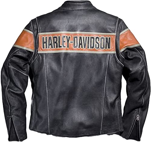 Harley davidson leather on sale jacket victory lane