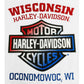 Harley-Davidson Women's RWB Bar & Shield Logo Short Sleeve Tee - White (L), Harley Davidson