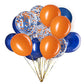 Orange Confetti and Black Balloons – Pack of 50,Party helium balloon Supplies 3 Style,12 Inch