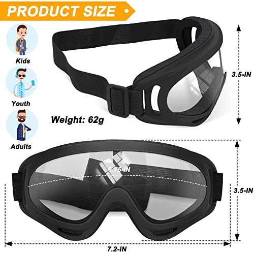2 pares de gafas de moto compatible con cascocasco