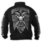 Harley-Davidson Men's Lightning Crest 1/4 Zip Cadet Pullover Sweatshirt, Black