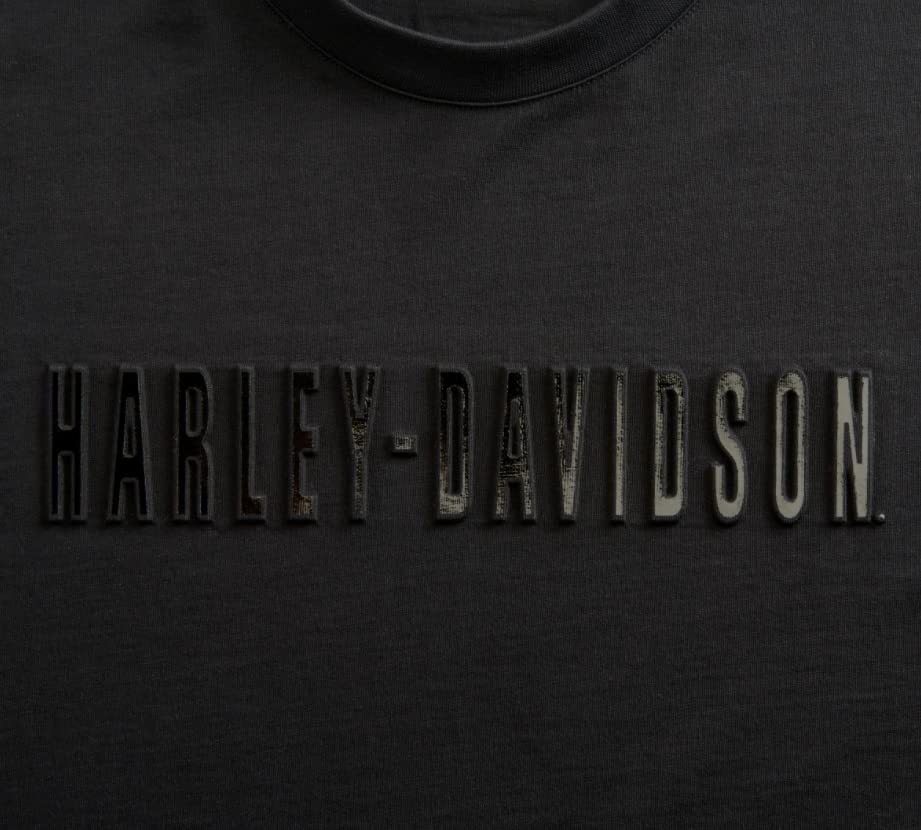 Harley-Davidson® Men's Embossed Metallic Tee - Slim Fit, 99096-20VH (as1, Alpha, x_l, Regular, Regular, X-Large)