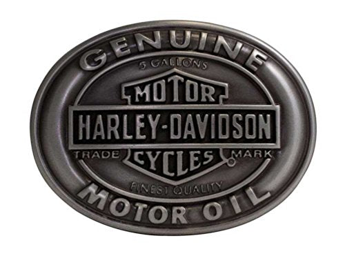Harley-Davidson Men's Belt Buckle Genuine Motor Oil Bar & Shield HDMBU10662