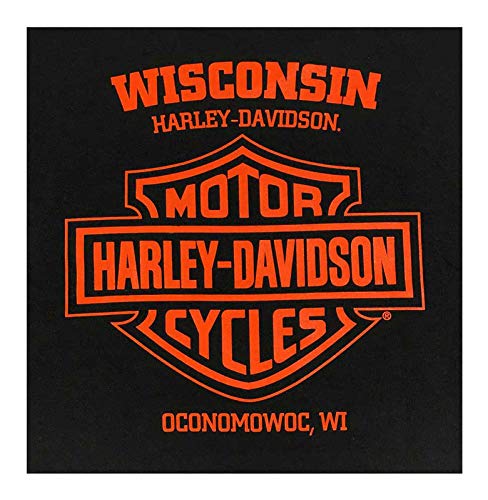 Harley-Davidson Men's Popular Short Sleeve Cotton Crew-Neck T-Shirt, Black (S)