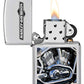 Zippo Harley-Davidson Motor Flag Emblem Street Chrome Pocket Lighter