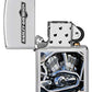 Zippo Harley-Davidson Motor Flag Emblem Street Chrome Pocket Lighter