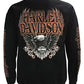 Harley-Davidson Men's Eagle Piston Fleece Pullover Sweatshirt, Black (2XL)