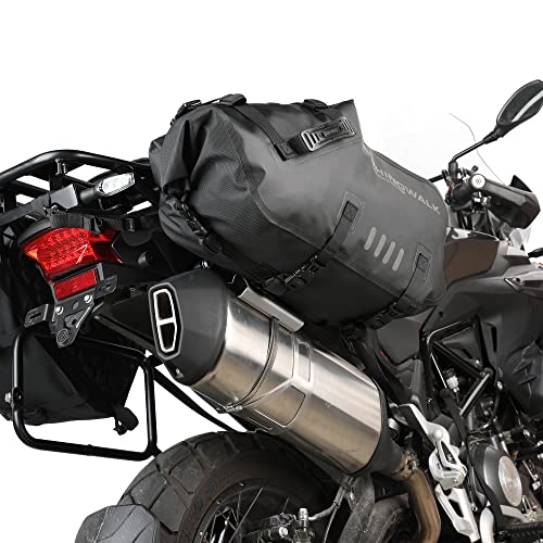 Alforjas de motocicleta impermeables 28L (14L x 2) alforjas laterales para motocicleta
