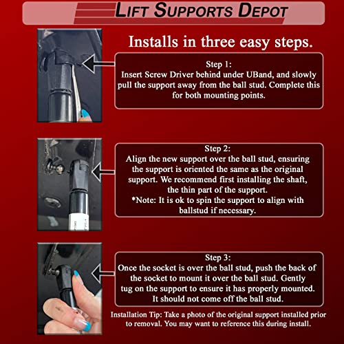 Lift Supports Depot Qty (2) Fits 4Runner 2010 To 2021 Rear Hatch Liftgate Tailgate 30453 457220 689070W090A 689070W091 68907-0W091 689070W101 68907-0W101 689070W101A 689080W091