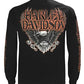 Harley-Davidson Eagle Piston - Camiseta de manga larga para hombre, color negro 30299947 (L)