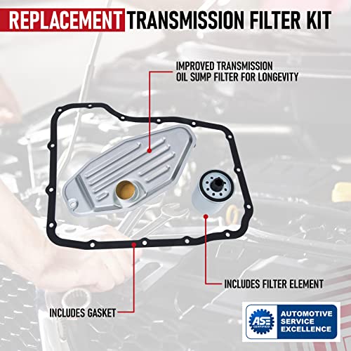 Kit de filtro de transmisión de repuesto - Reemplaza 5013470AC, 5179267AC - Compatible con Chrysler, Dodge Ram,