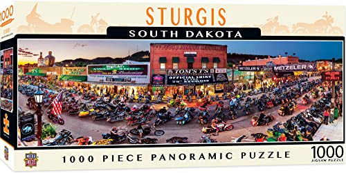 MasterPieces 1000 Piece Jigsaw Puzzle for Adults, Family, Or Kids - Sturgis Panoramic - 13"x39"