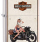 Zippo Harley-Davidson Motor Flag Emblem Street Chrome Pocket Lighter