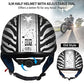 ILM Half Helmet Motorcycle Open Face Sun Visor Quick Release Buckle DOT Approved Cycling Motocross Suits Men Women 205V (L, Patriotic Flag)