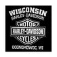 Harley-Davidson Men's Heritage Pullover Hooded Sweatshirt Hoodie 30296635 (L) Black